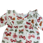 3-Piece Baby Girl Outfit Set – Butterfly Top, Pink Leggings & Headband – Soft Cotton