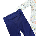 Baby Boys 3-Piece Outfit Set – Dinosaur Theme – Footed Sleeper, Bodysuit & Pants