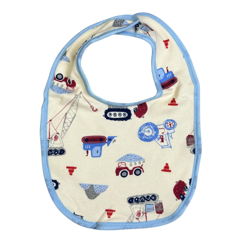 Rene Rofé Baby 5-Pack Cotton Bibs – Boys Construction & Vehicles Theme