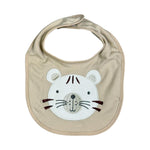 Rene Rofé Baby 5-Pack Cotton Bibs – Neutral Safari Animal Theme