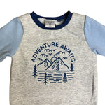 Baby Boys 2-Piece Outfit Set – Sweatshirt & Pants – “Adventure Awaits” Theme