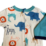 Baby Boys 2-Pack Footed Sleepers – Safari Animals & Lion “Roar!” Theme