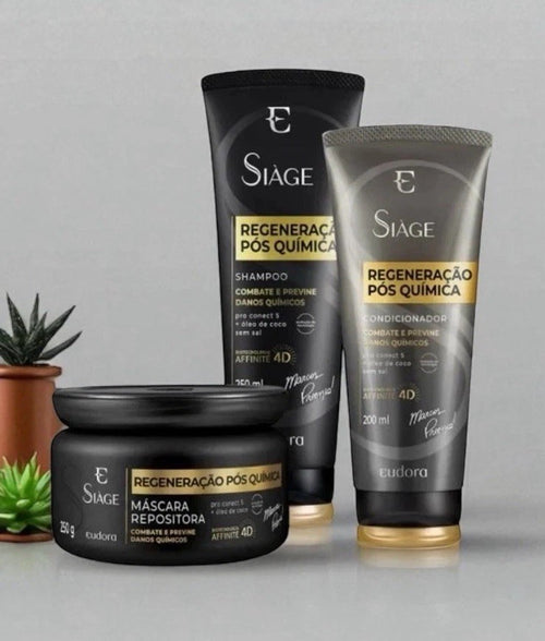 Brazilian Hair Repair Kit | Eudora Siàge Pós Química | Damage Recovery Set