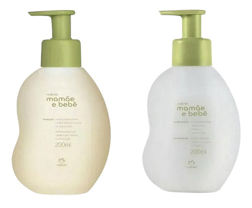 Natura Mamãe e Bebê Kit | Shampoo + Conditioner 200ml | Baby Safe | Vegan
