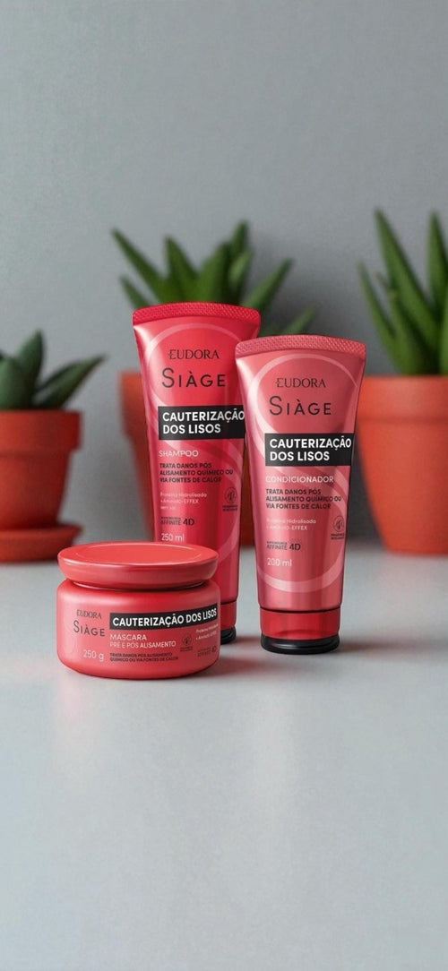 Brazilian Smoothing Hair Kit | Eudora Siàge Cauterização dos Lisos | 3pcs