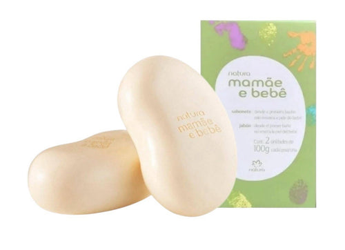 Natura Mamãe e Bebê Baby Bar Soap 2x100g | Gentle & Hypoallergenic | Vegan