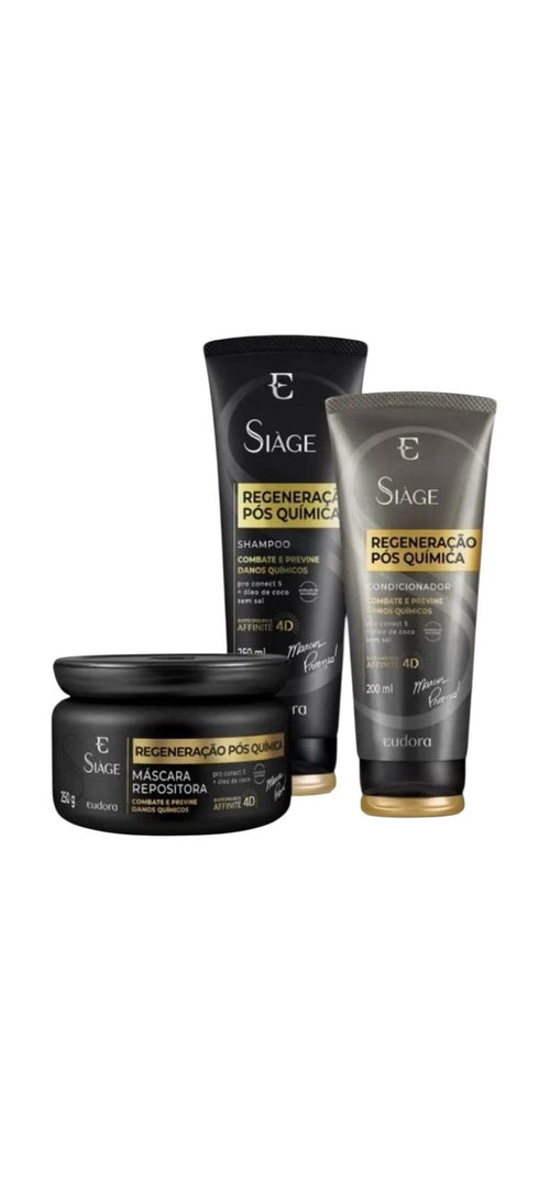 Brazilian Hair Repair Kit | Eudora Siàge Pós Química | Damage Recovery Set