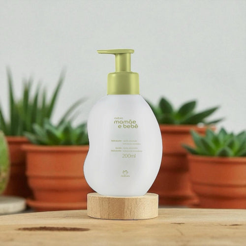 Natura Mamãe e Bebê Baby Moisturizer 200ml | Fast Absorption | Vegan & Safe