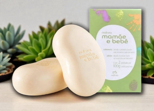 Natura Mamãe e Bebê Baby Bar Soap 2x100g | Gentle & Hypoallergenic | Vegan