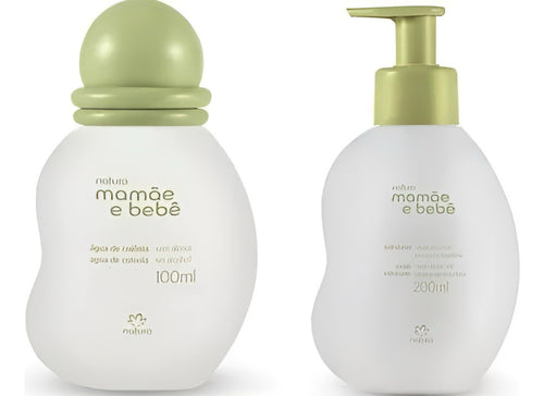 Natura Mamãe e Bebê Kit | Baby Cologne 100ml + Liquid Soap 200ml | Vegan