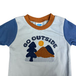 Baby Boys 3-Piece Outfit Set – Sweatshirt, Pants & Socks – “Go Outside” Outdoor Theme