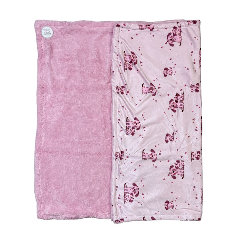 Rene Rofé Baby Plush Blanket – Cozy Sherpa – Soft & Warm Reversible Baby Blanket