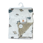 Rene Rofé Baby Plush Blanket – Cozy Sherpa – Soft & Warm Reversible Baby Blanket