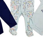 Baby Boys 3-Piece Outfit Set – Dinosaur Theme – Footed Sleeper, Bodysuit & Pants