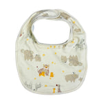 Rene Rofé Baby 5-Pack Cotton Bibs – Neutral Safari Animal Theme