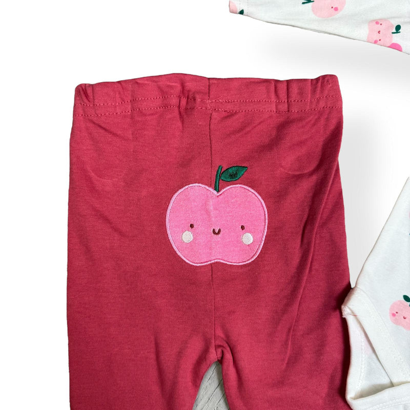 Baby Girl 3-Piece Outfit Set | Long Sleeve Bodysuit + Pants + Bib | “Sweet Like Mommy”
