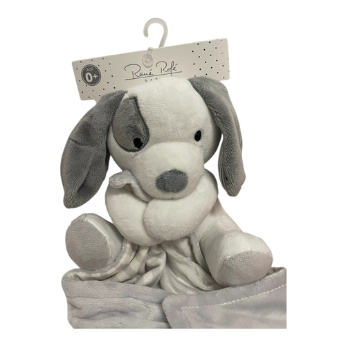 René Rofé Baby Security Blanket – Soft Plush Puppy Lovey (0+ Months)