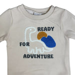 Baby Boy 2-Piece Outfit – “Ready for Adventure” Dinosaur Sweatshirt & Corduroy Pants