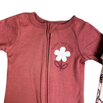 2-Pack Baby Sleep & Play Footed Pajamas – Floral & Solid Design – Soft Cotton Zip-Up Sleepers