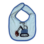 Rene Rofé Baby 5-Pack Cotton Bibs – Boys Construction & Vehicles Theme