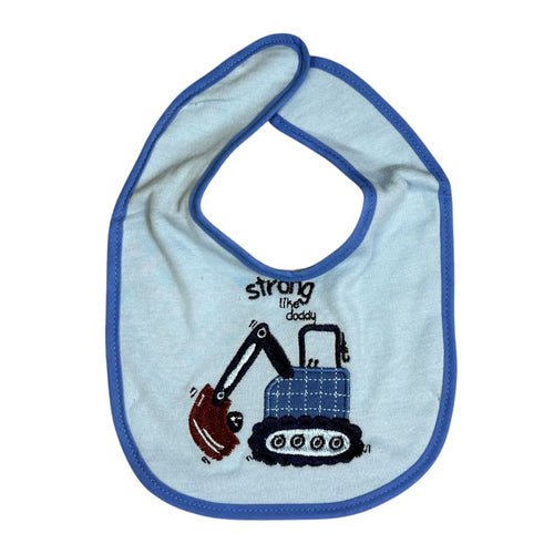 Rene Rofé Baby 5-Pack Cotton Bibs – Boys Construction & Vehicles Theme