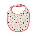 5-Pack Baby Girl Bibs – Rainbow, Hearts & Pastel Prints – Soft Cotton
