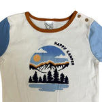 Bon Bébé Baby Boy 2-Piece Outfit Set | “Happy Camper” Long Sleeve Top & Pants